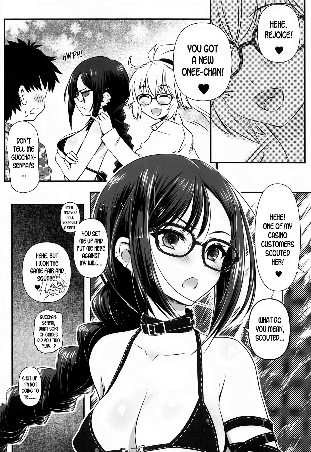 Hentai Manga Comic-FGO Cute Glasses Sister(s)-Read-3